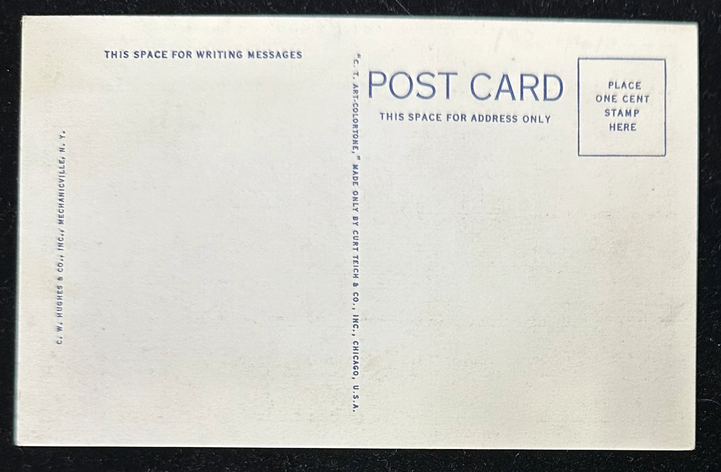 Trail to Greylock Mountain, 3,508 feet, Highest Mountain in Massachusetts - Showing Mass, State War Memorial Beacon - Linen Vintage Postcard