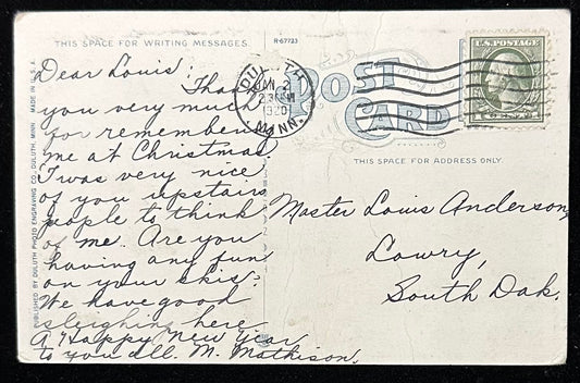 The WM. Livingston Coming into the Duluth-Superior Harbor - Vintage Postcard