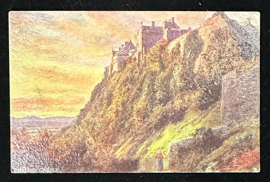 Stirling Castle, Stirlingshire, Scotland - Linen Vintage Postcard
