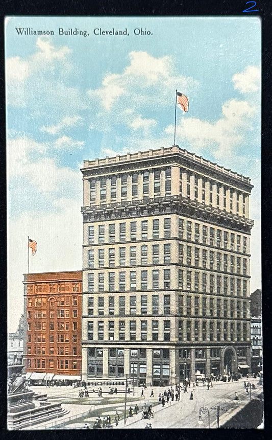 Williamson and Cupahoga Buildings, Cleveland, Ohio - Vintage Postcard