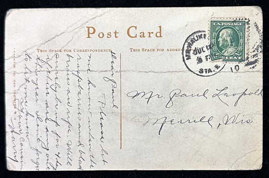 Majestic Building, Milwaukee 1003, Vintage Postcard