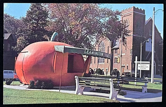 World’s Largest Tomato Leamington, Ontario, Canada - International Vintage Postcard