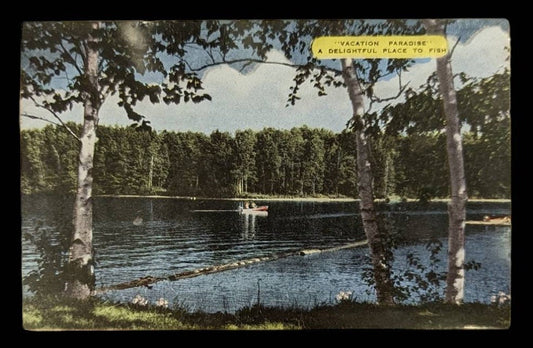 Greetings from Manistee, Michigan - Vintage Postcard