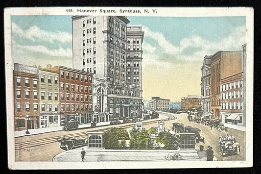 446 Hanover Square, Syracuse, New York - Vintage 1910s Postcard