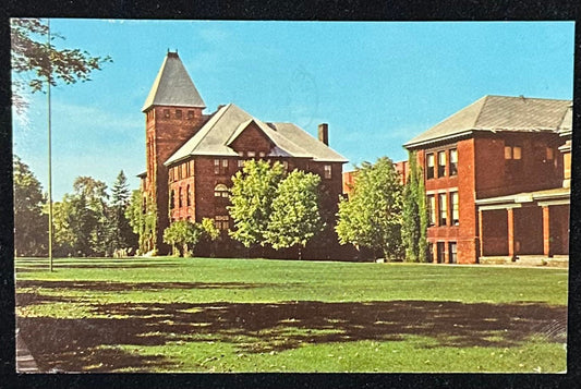 Administration Building and Campus of the Michigan College of Mining and Technology - Houghton, Michigan - Vintage Postcard