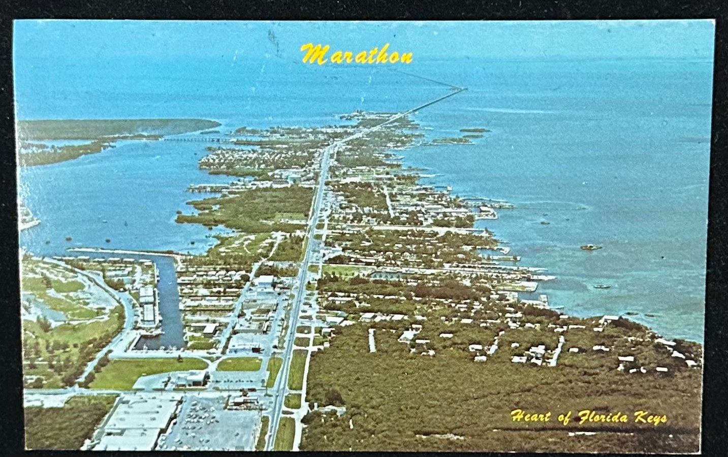 Marathon Heart of Florida Keys - Vintage Postcard