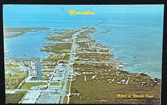 Marathon Heart of Florida Keys - Vintage Postcard