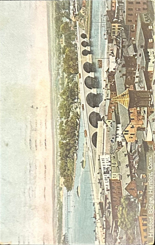 Hartford Bridge - Hartford, Conn. - 1909 Postcard