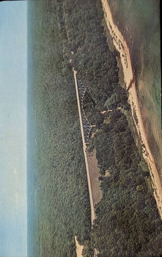 Cut River Bridge in Michigan Upper Peninsula - Vintage Postcard