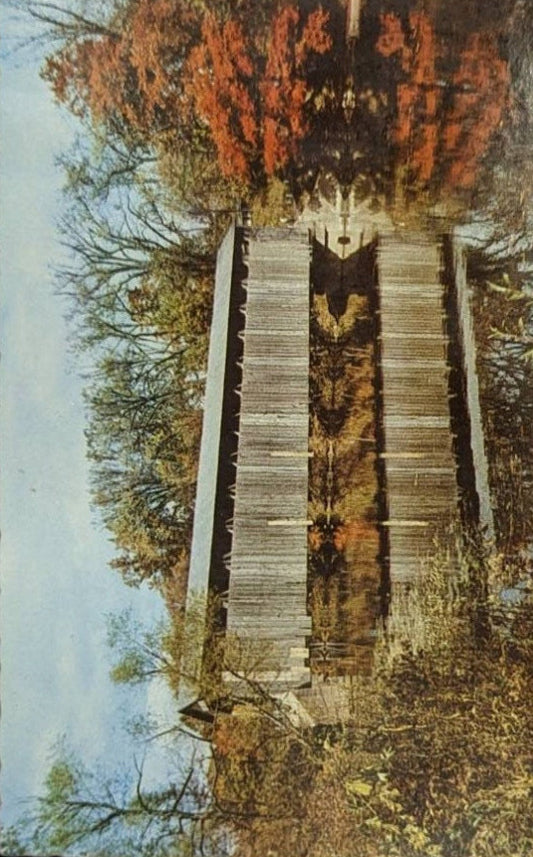 Fallasburg Covered Bridge, Lowell, Michigan - Vintage Postcard