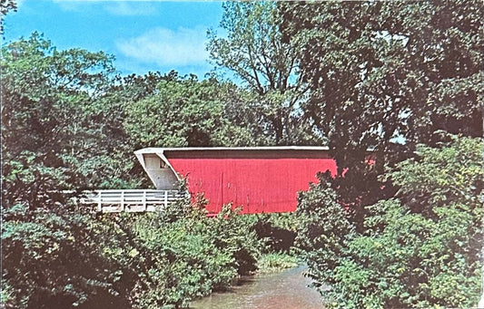 Casper Bridge - Cedar Lake Bridge, Iowa - 1983 Postcard