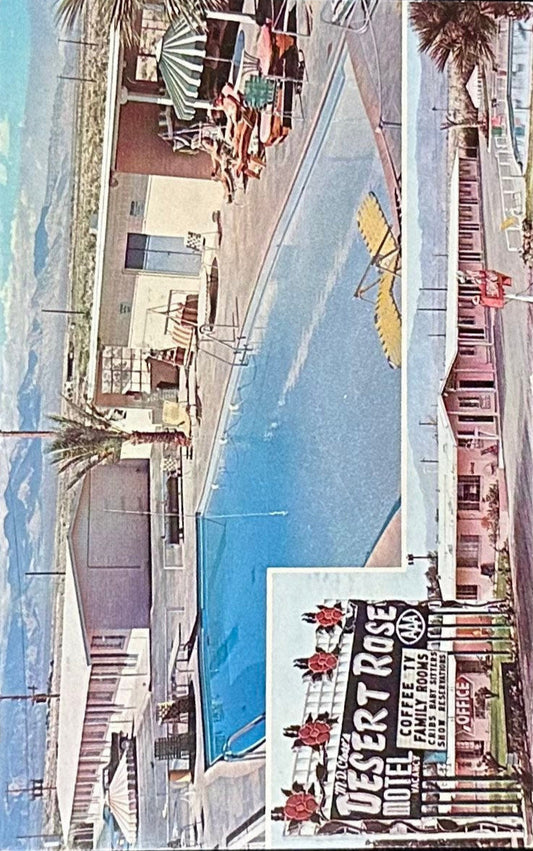M.D. Close’s Desert Rose Motel - Las Vegas, Nevada - Vintage Postcard
