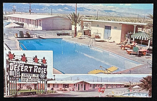 M.D. Close’s Desert Rose Motel - Las Vegas, Nevada - Vintage Postcard
