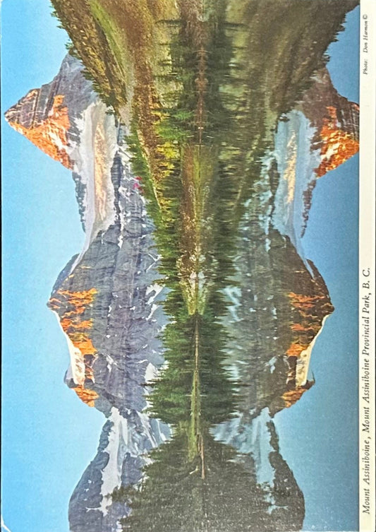 Mount Assiniboine - Mount Assiniboine Provincial Park - B.C., Canada - Vintage Postcard