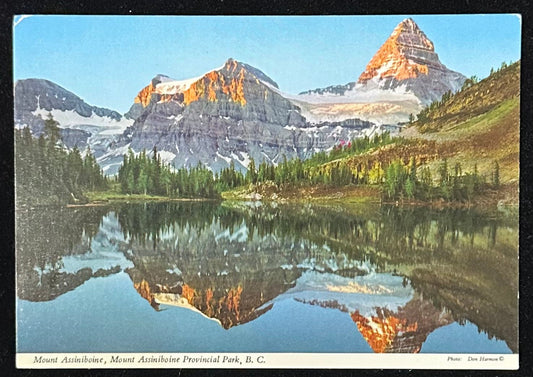 Mount Assiniboine - Mount Assiniboine Provincial Park - B.C., Canada - Vintage Postcard