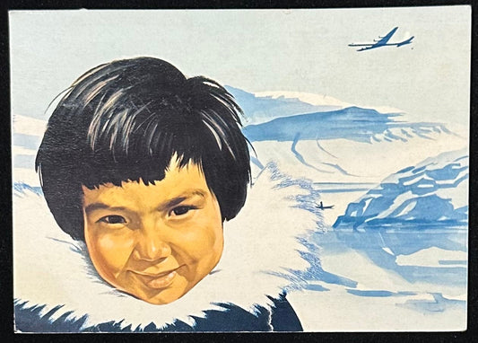 SAS Airlines - Over the Pole and around the World - Canadian/International Postcard