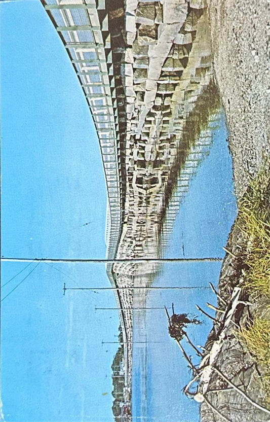 Cribstone Bridge - Bailey Island - Orr’s Island, Maine - 1979 Postcard