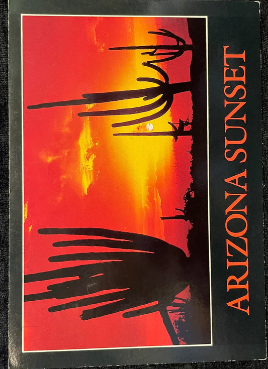 Arizona Sunset - Vintage Postcard