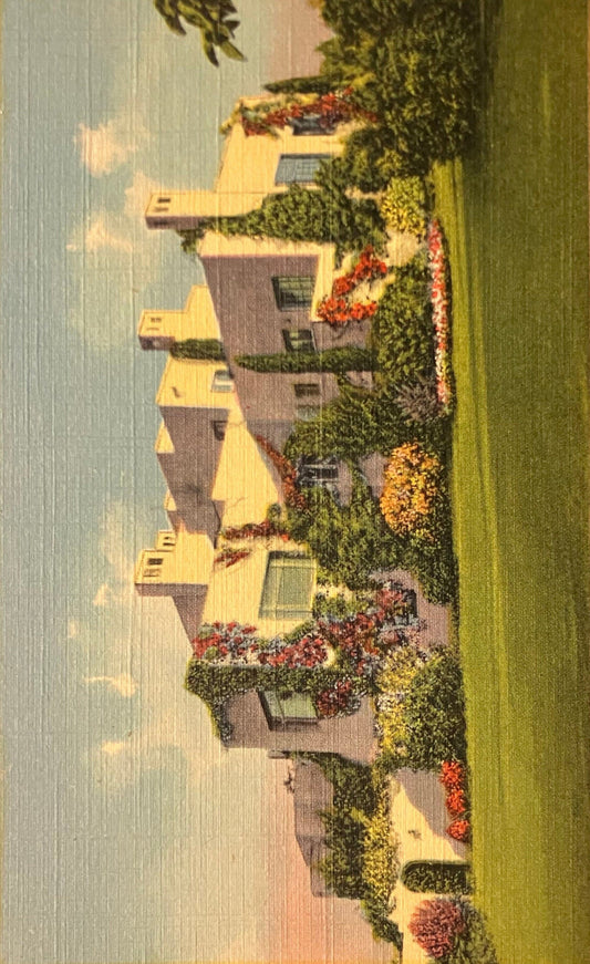 Home of Former President Herbert Hoover - On the Sandford University Campus - Palo Alto, California  - Vintage Postcard