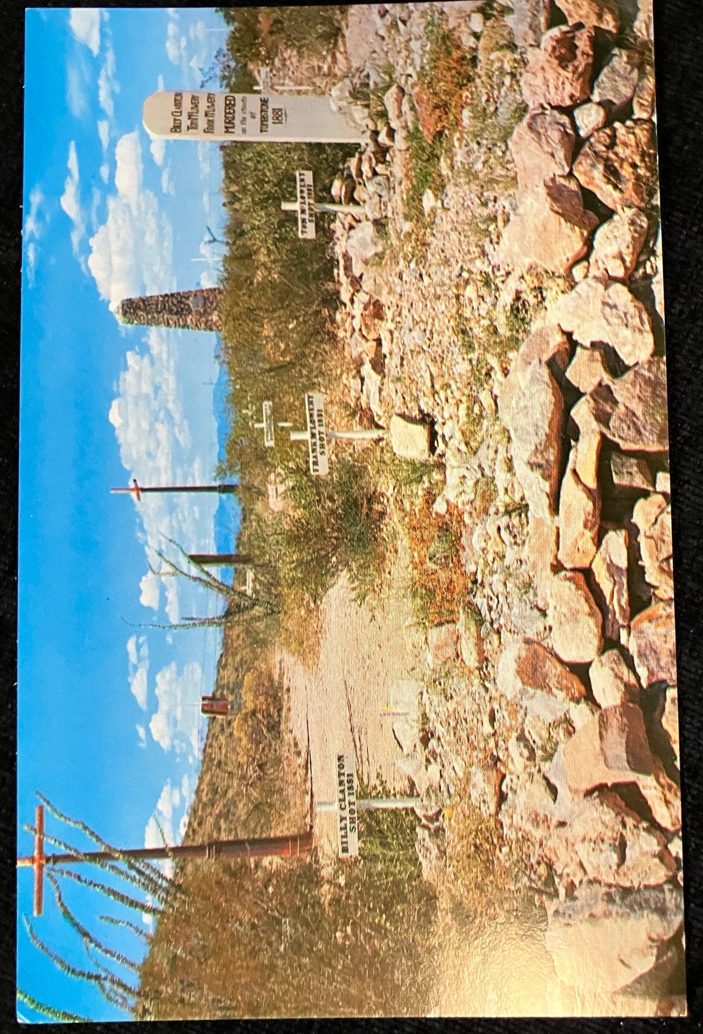 Boothill Graveyard - Vintage Postcard