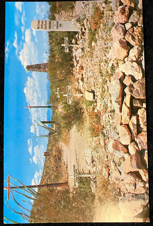 Boothill Graveyard - Vintage Postcard