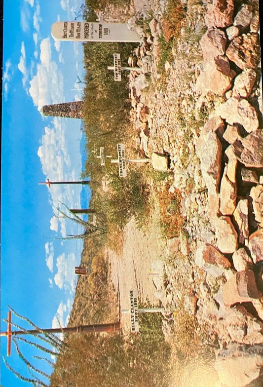 Boothill Graveyard - Vintage Postcard