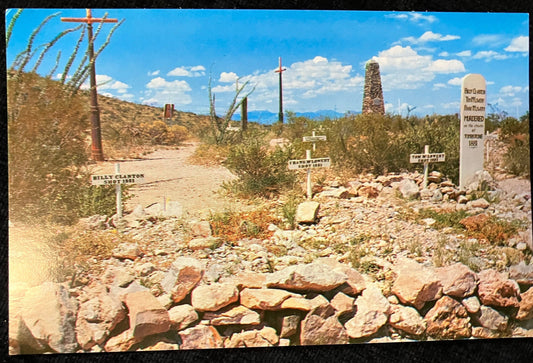 Boothill Graveyard - Vintage Postcard