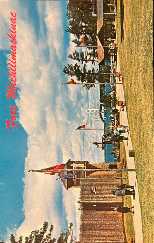Fort Michilimackinac - Vintage Postcard