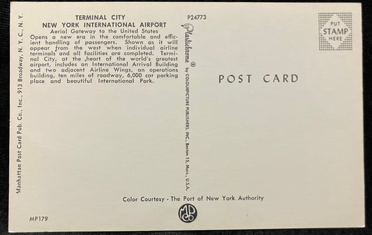 Terminal City New York International Airport - Queens, New York - Illustrated by R. Corbelletti - Vi