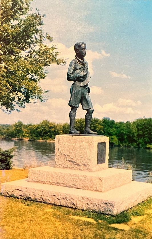 National Scout Memorial to W. D. Boyce, Ottawa, Illinois - Vintage Postcard