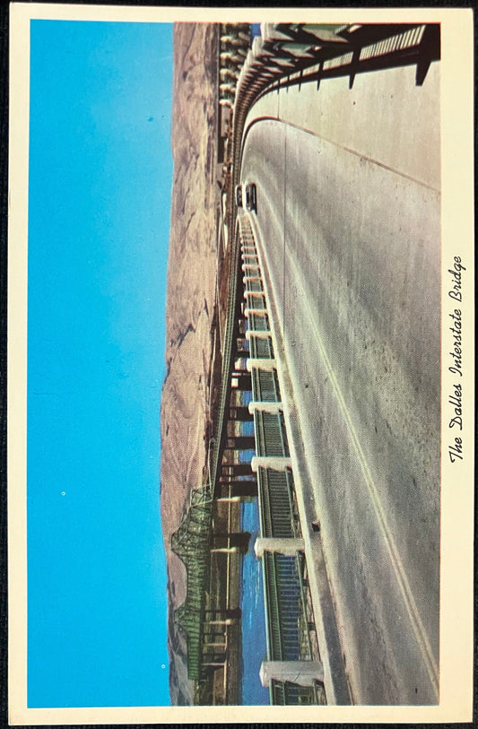 The Dalles Interstate Bridge, Oregon - Color by Mel Anderson - Vintage Postcard