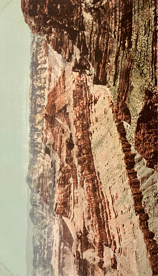 Walls of the Grand Canyon, From Bissell’s Point - Copyright, 1899, by Detroit Photographic Co. - Vintage Postcard