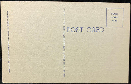Relic of the Past - Ghost Town in the Southwest - Arizona - 1940s Linen Postcard