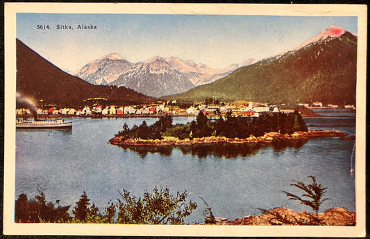 Sitka, Alaska - Vintage Postcard
