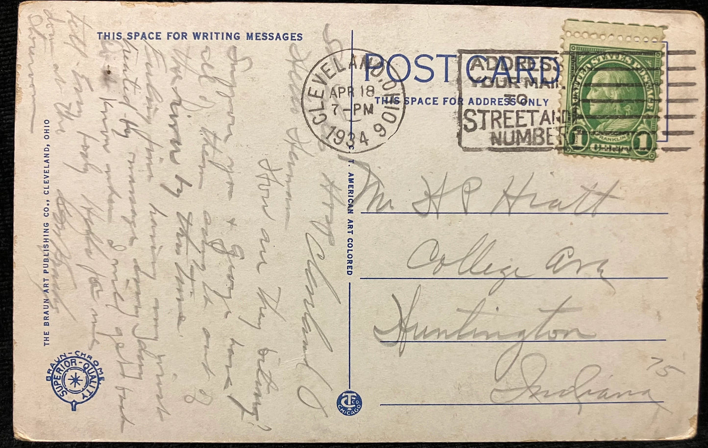 Saint Luke’s Hospital, Cleveland, Ohio - Vintage Postcard