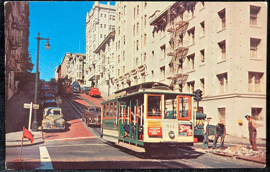 Cable Car - San Francisco - Vintage Postcard