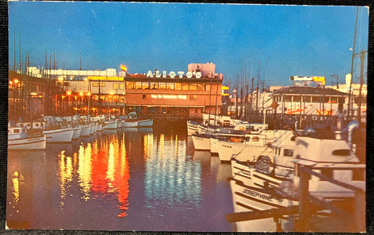 Fisherman’s Wharf - San Francisco, California - Color by Hilt Hansen - Vintage Postcard