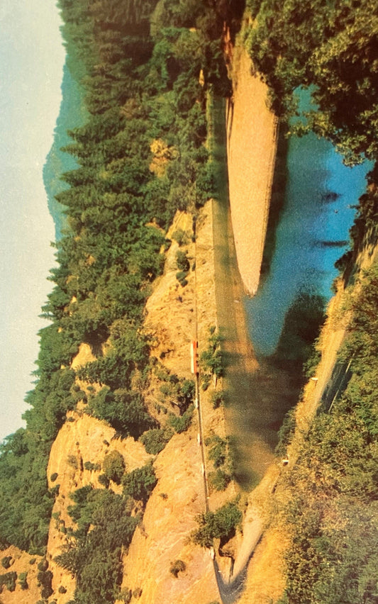 Eel River - Redwood Highway, California - Vintage Postcard