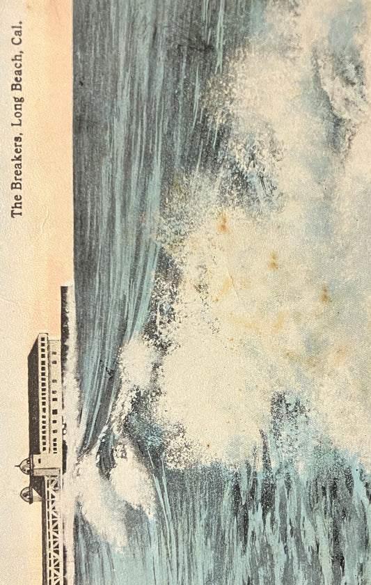 The Breakers, Long Beach Cal. - Vintage Postcard