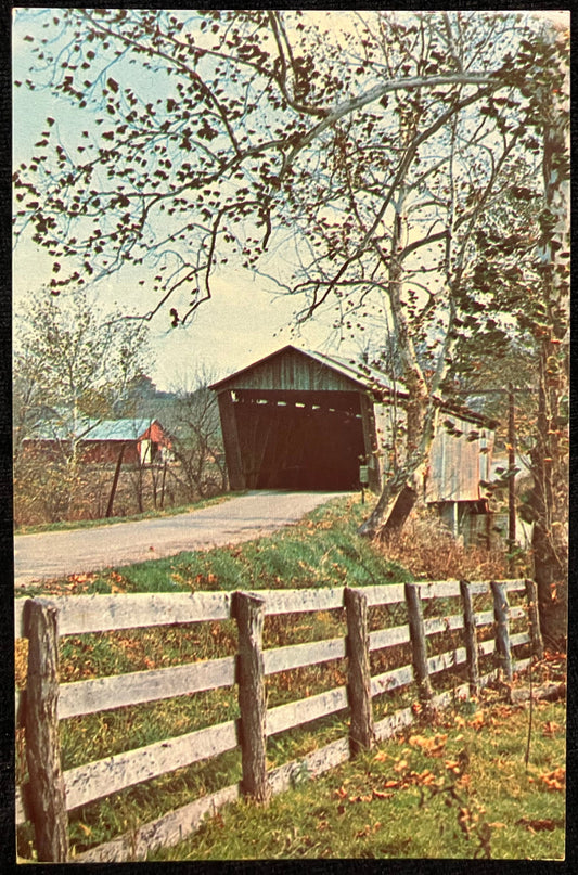 Harshville Bridge - Adams County, Ohio - Vintage Postcard