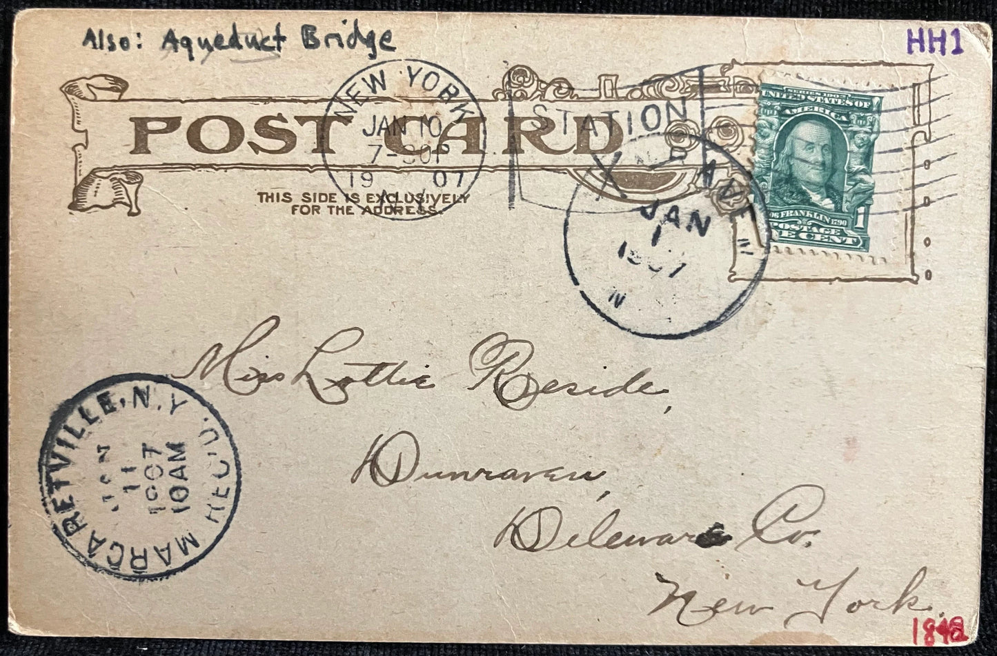 High Bridge, New York - Vintage Bridge Postcard