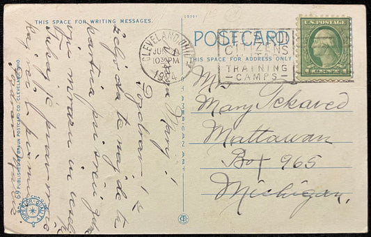 Scene in Lakewood Park, Cleveland’s Fashionable Suburb - Ohio - Vintage Park Postcard