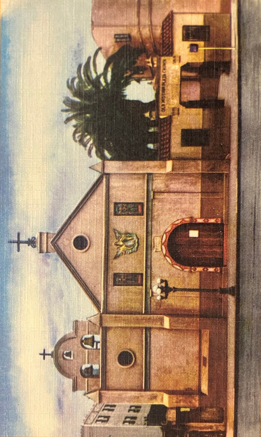 The Plaza Church, Los Angeles, California - John Hughes Photo - Vintage Postcard