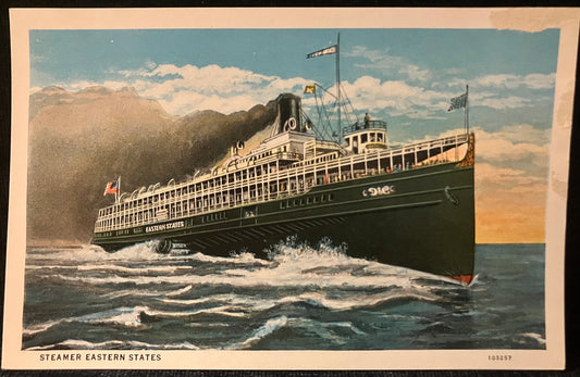 Steamer Eastern States - Vintage Postcard