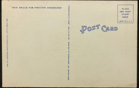 The Little Rock from Which the City of Little Rock took its name - Arkansas - 1940s Linen Postcard