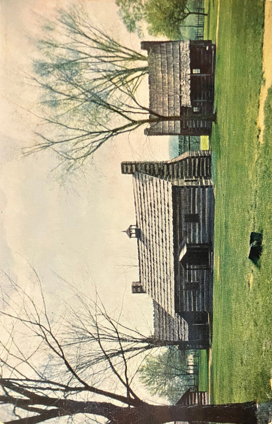 Schoenbrunn Village Church - New Philadelphia, Ohio - Vintage Postcard