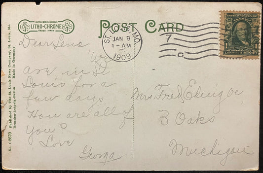 Shaw’s Garden, St. Louis, Missouri - Made in Germany - Vintage Postcard