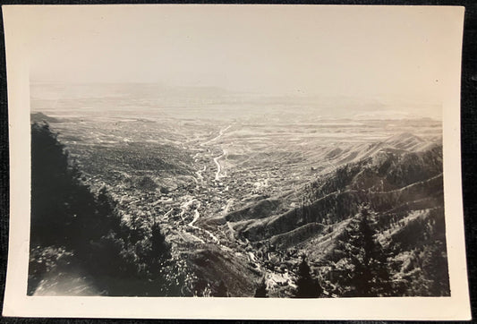 RPPC Black and White Landscape - Vintage Postcard