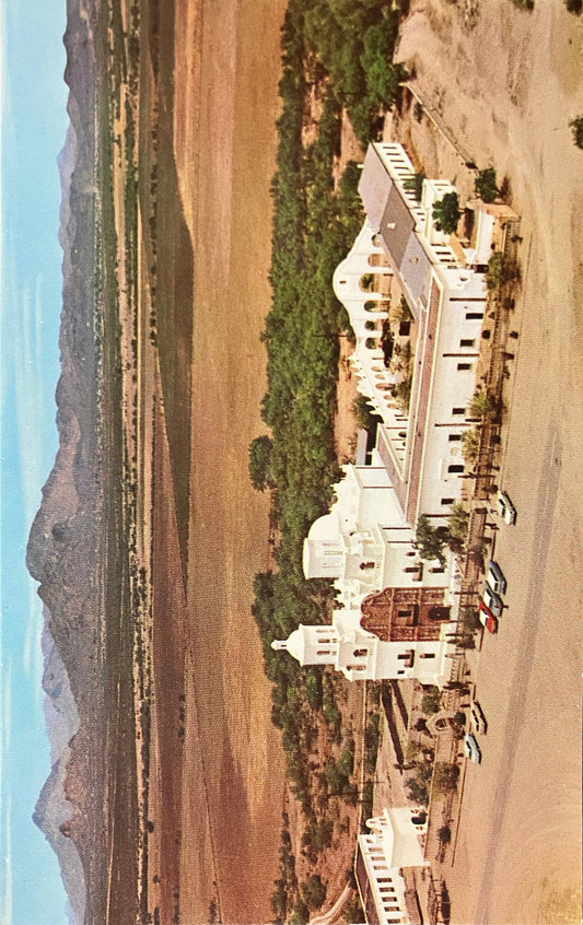 San Xavier Del Bac, Arizona - Photo by Bob Petley - Vintage Postcard