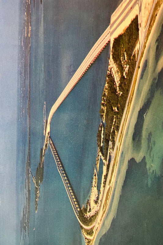 Bahia Honda State Park, Florida Keys - Vintage Postcard - with Twelve Cent Freedom of Conscience An American Right Flame of Liberty stamp